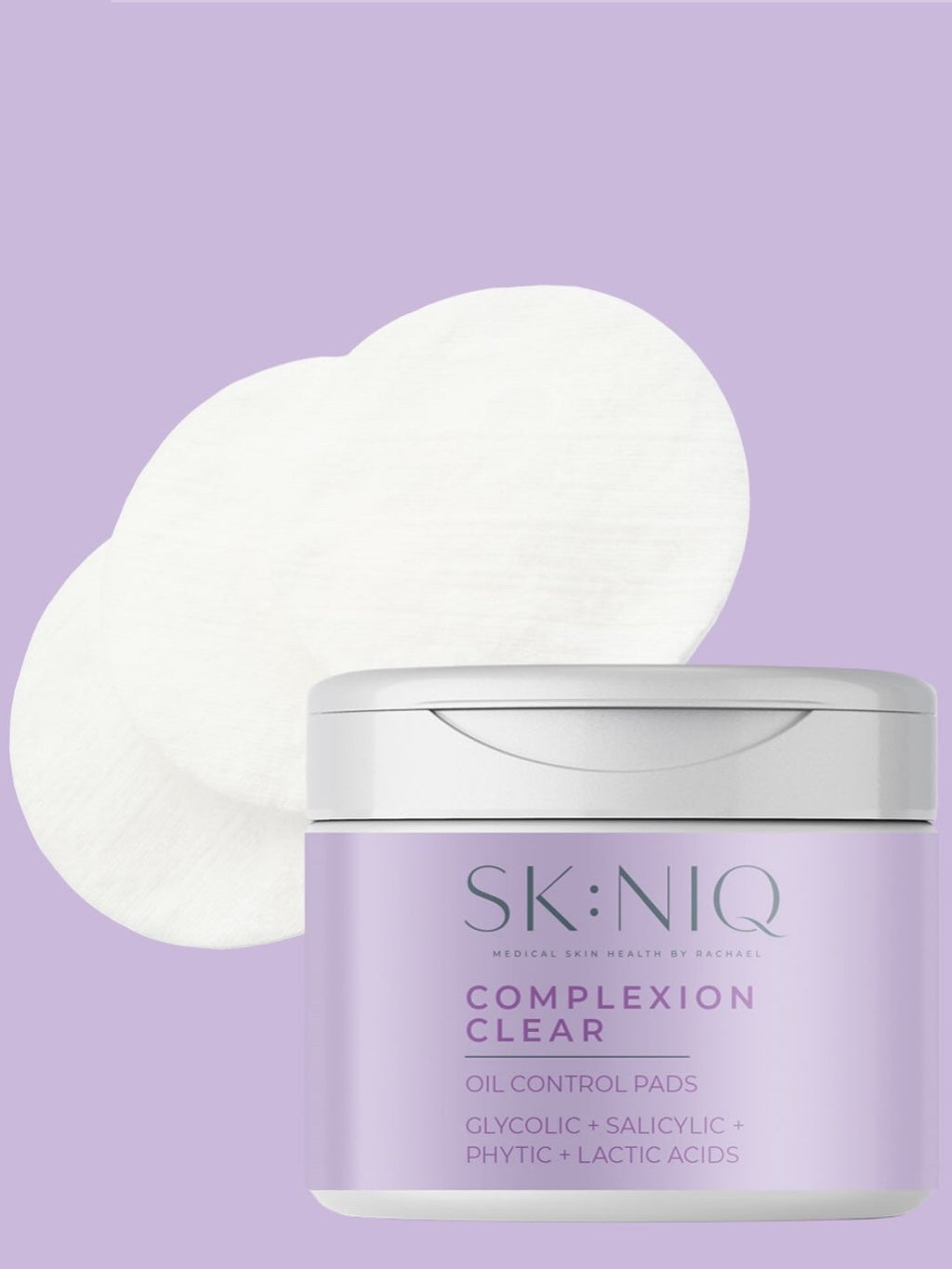 COMPLEXION CLEAR  Oil Control Pads | Glycolic + Salicylic + Phytic + Lactic Acids